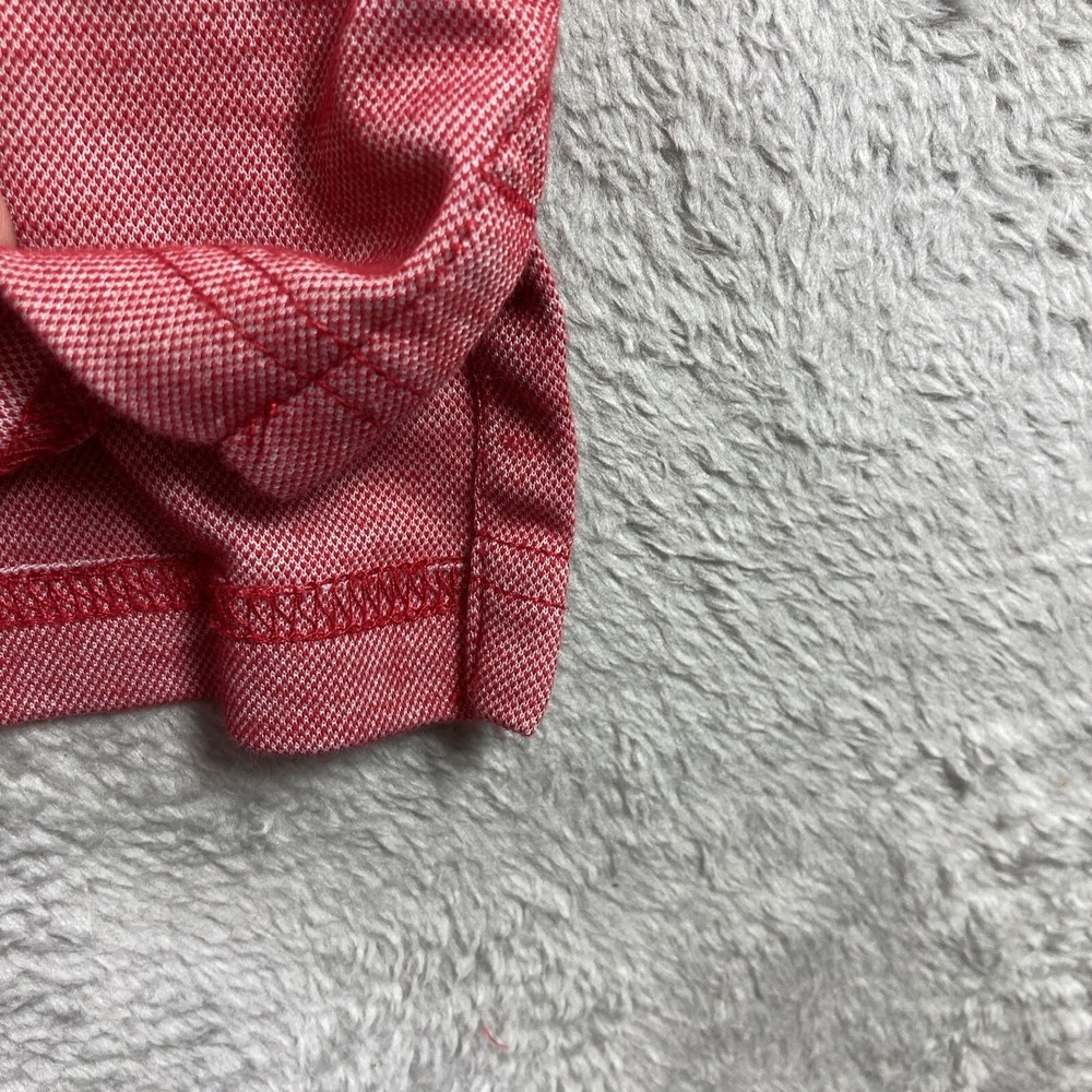 Members Mark Polo Shirt Adult Medium Red Pima Cotton Blend Preppy Casual Comfort - Picture 5 of 12